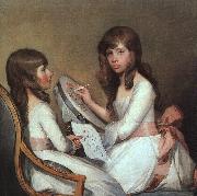 Gilbert Charles Stuart Miss Dick and her cousin Miss Forster Sweden oil painting reproduction